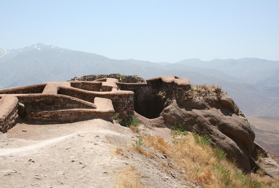 The archaeological remains of the Alamut Fortress as it stands today. Archaeological remains of Alamut Fortress