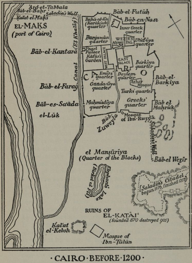 Medieval Cairo map
